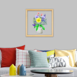 Wallity Cuadro decorativo enmarcado CAM02 Multicolor